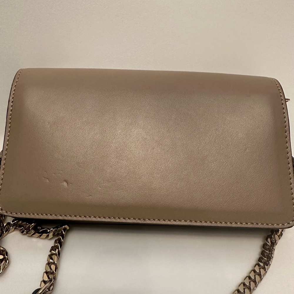 Burberry Madison Leather Beige Crossbody Bag with Gold Accents Authentic - Picture 5 of 12
